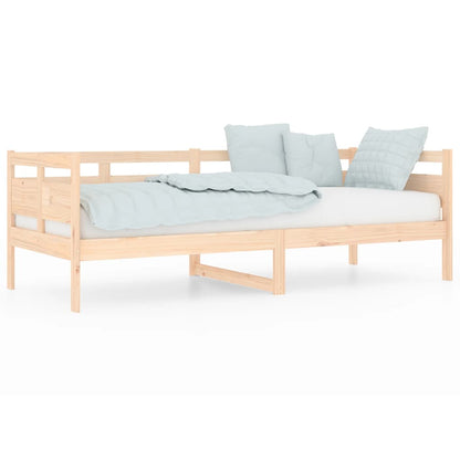 vidaXL Day Bed | Natural Wood | Solid Pine Wood, Plywood | Single