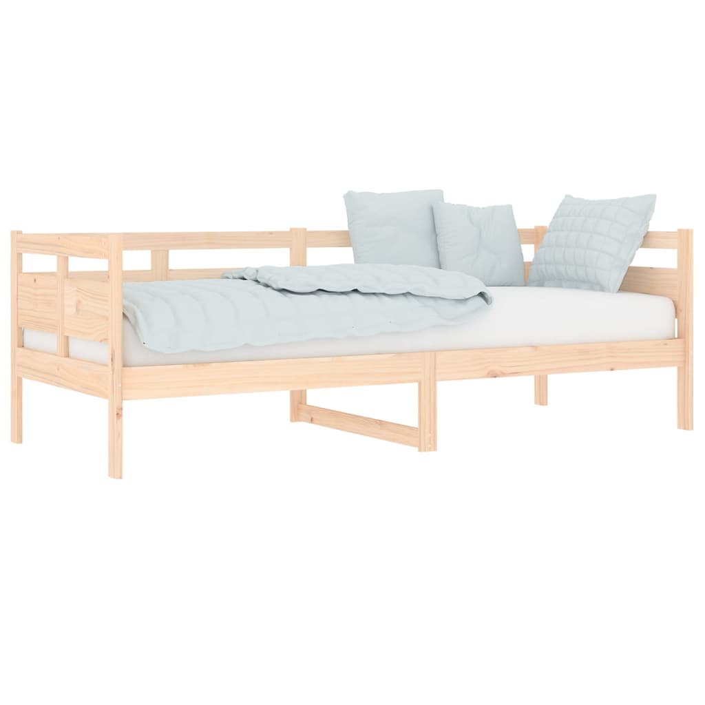 vidaXL Day Bed | Natural Wood | Solid Pine Wood, Plywood | Single