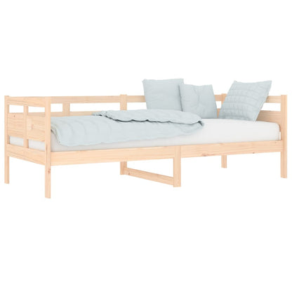 vidaXL Day Bed | Natural Wood | Solid Pine Wood, Plywood | Single