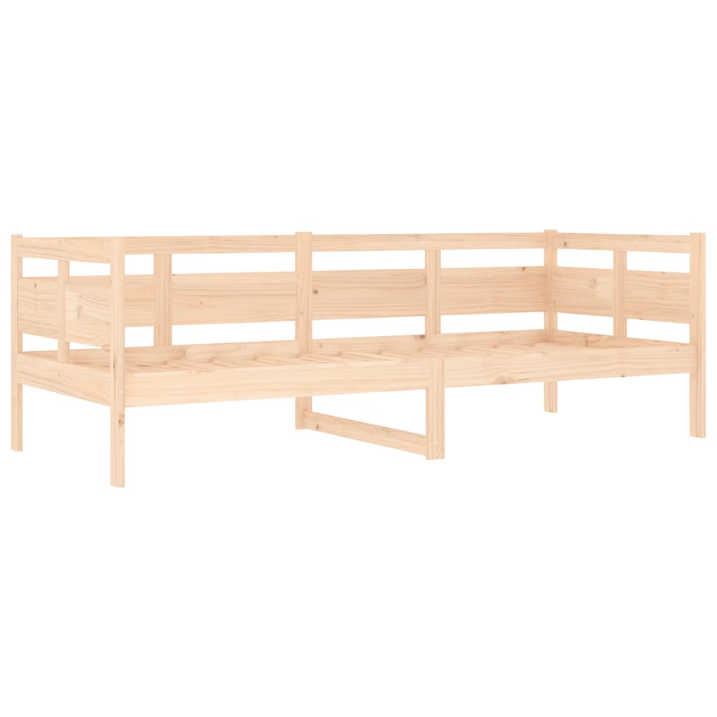 vidaXL Day Bed | Natural Wood | Solid Pine Wood, Plywood | Single