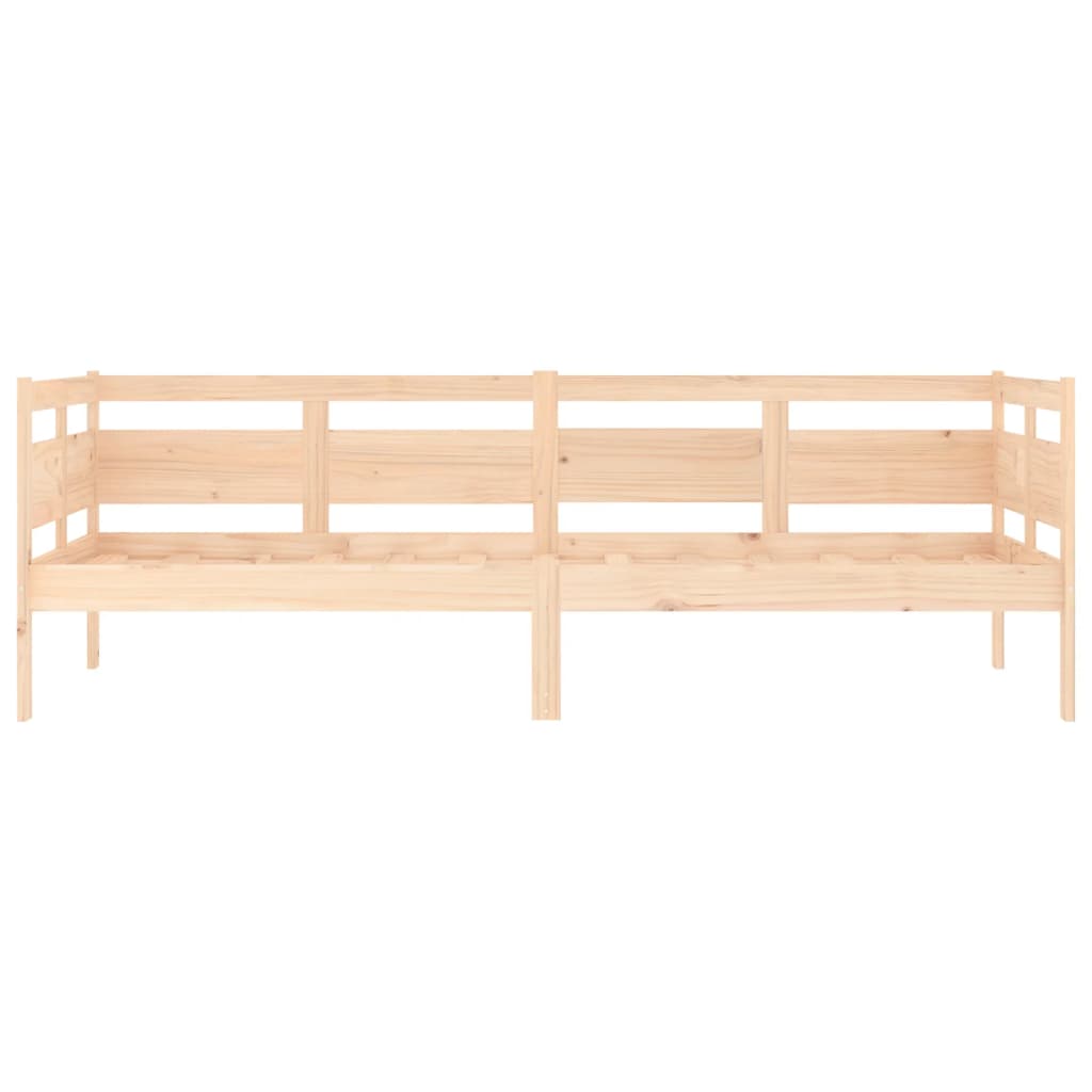 vidaXL Day Bed | Natural Wood | Solid Pine Wood, Plywood | Single