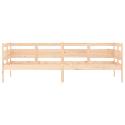 vidaXL Day Bed | Natural Wood | Solid Pine Wood, Plywood | Single