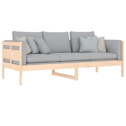 vidaXL Day Bed | Natural Wood | Solid Pine Wood, Plywood | Single