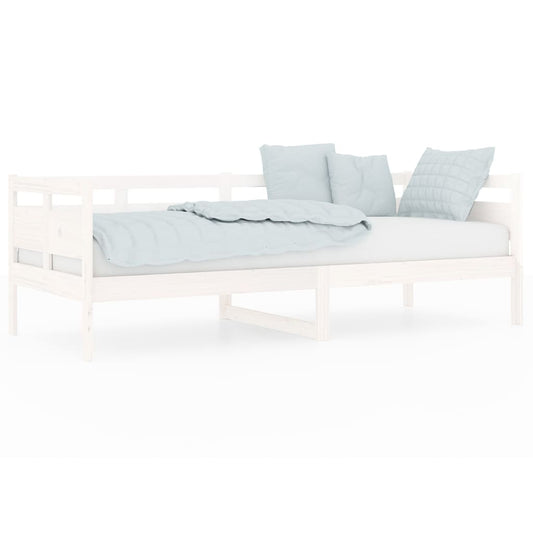 vidaXL Day Bed | White | Solid pine wood, plywood | Single