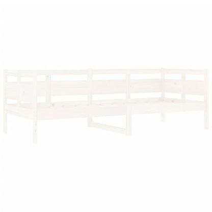 vidaXL Day Bed | White | Solid pine wood, plywood | Single