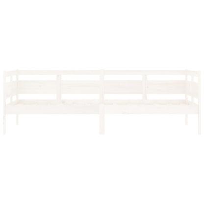 vidaXL Day Bed | White | Solid pine wood, plywood | Single