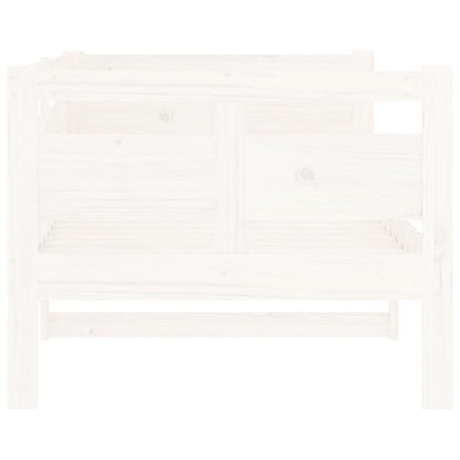 vidaXL Day Bed | White | Solid pine wood, plywood | Single