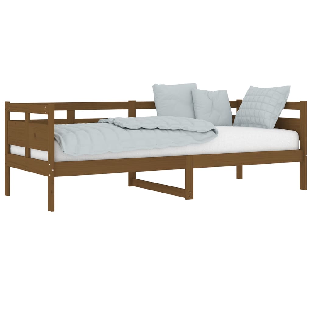 vidaXL Day Bed | Honey brown | Solid pine wood, plywood | Single