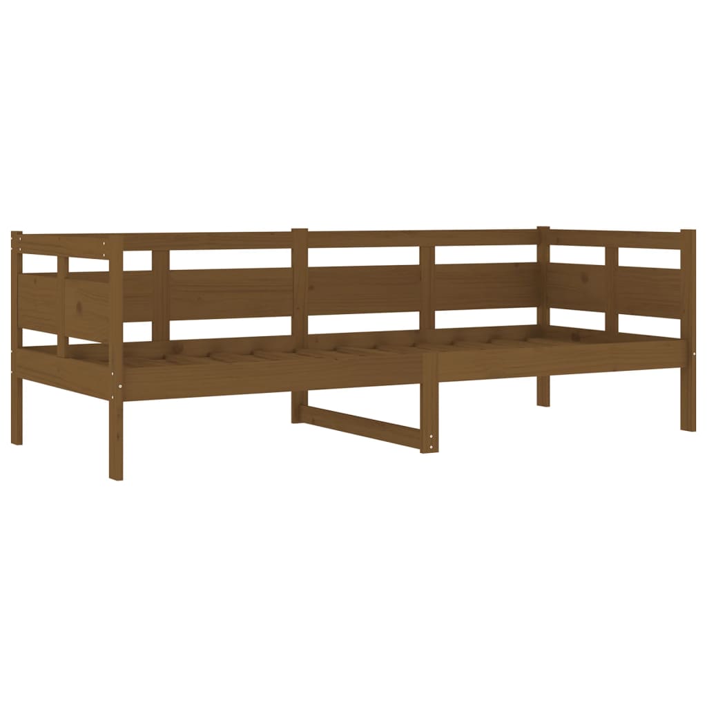 vidaXL Day Bed | Honey brown | Solid pine wood, plywood | Single
