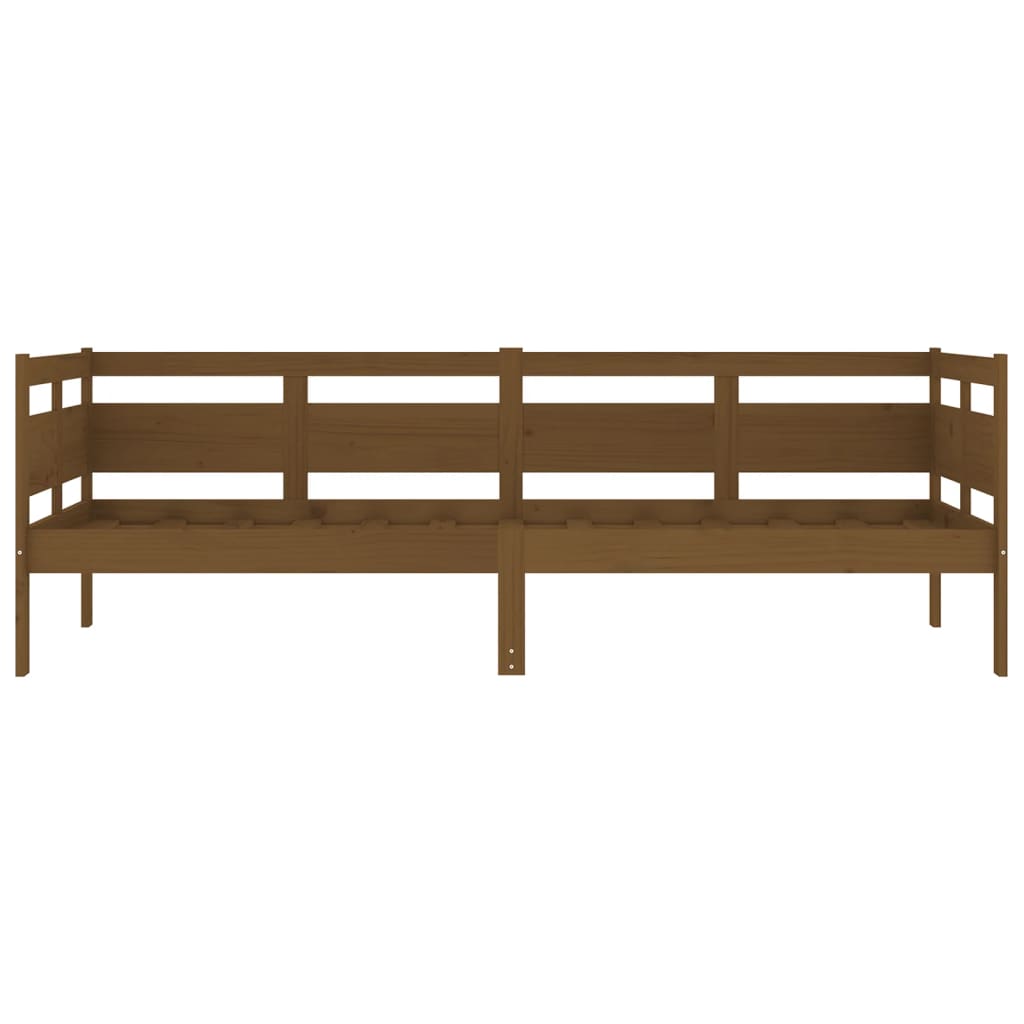 vidaXL Day Bed | Honey brown | Solid pine wood, plywood | Single