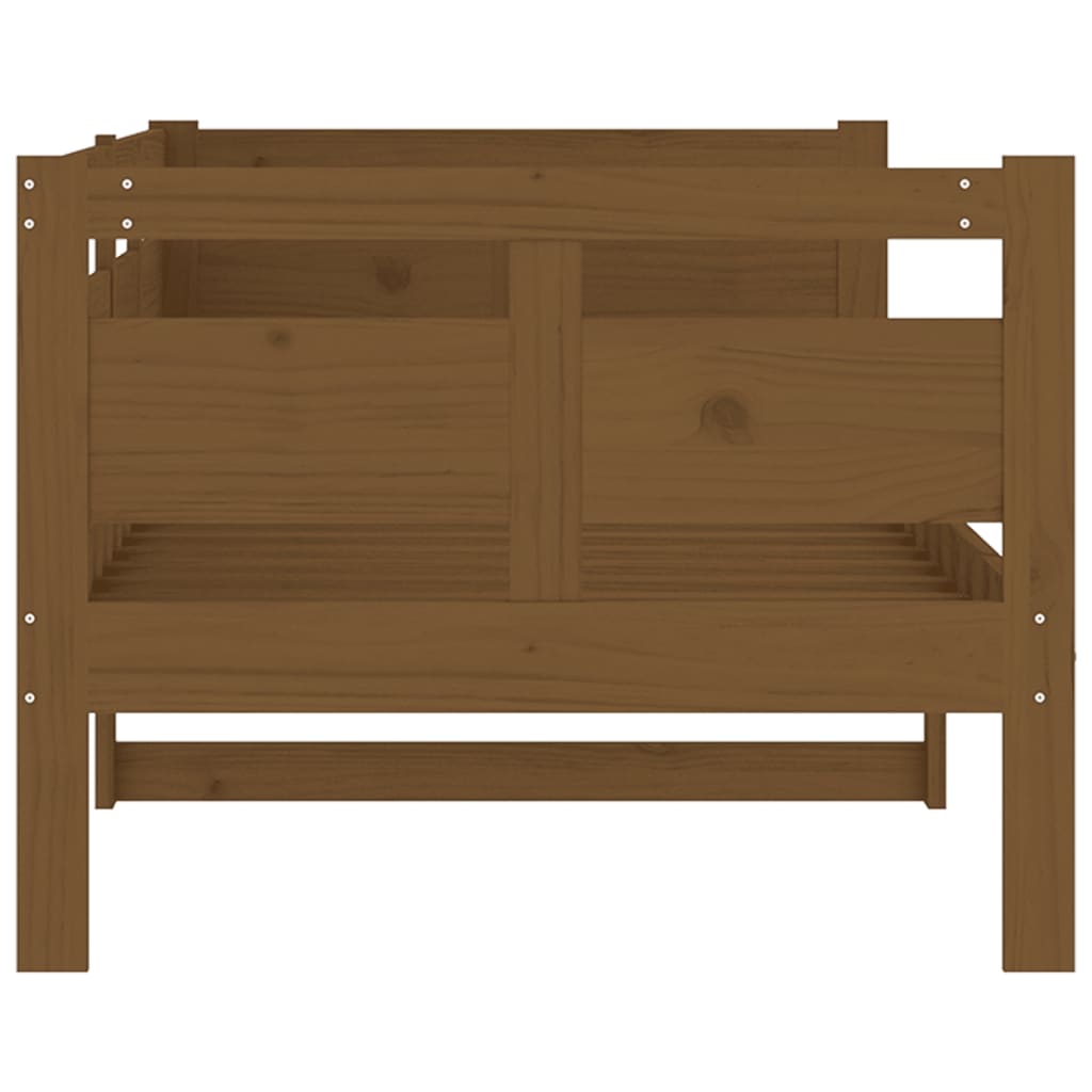 vidaXL Day Bed | Honey brown | Solid pine wood, plywood | Single