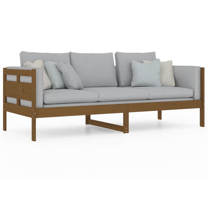 vidaXL Day Bed | Honey brown | Solid pine wood, plywood | Single