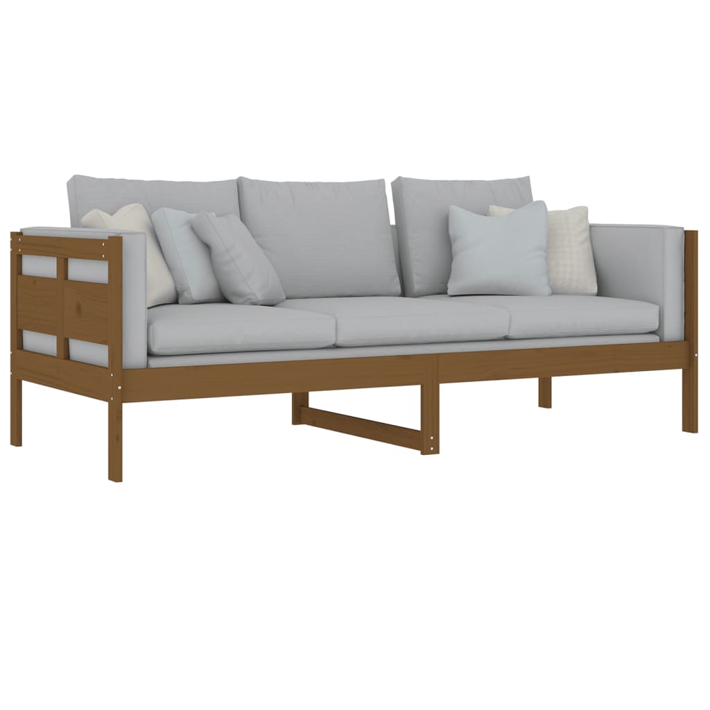 vidaXL Day Bed | Honey brown | Solid pine wood, plywood | Single
