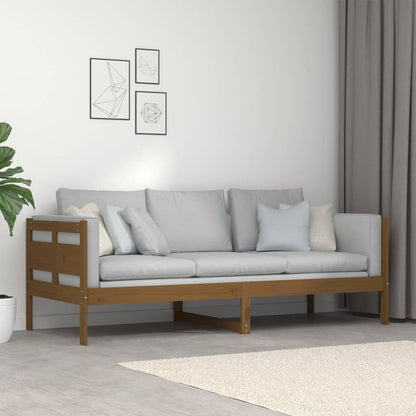 vidaXL Day Bed | Honey brown | Solid pine wood, plywood | Single