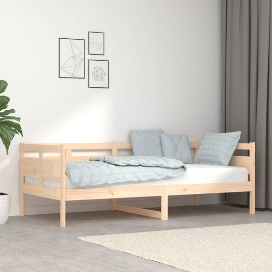 vidaXL Day Bed | Natural | Solid pine wood, Plywood | Single
