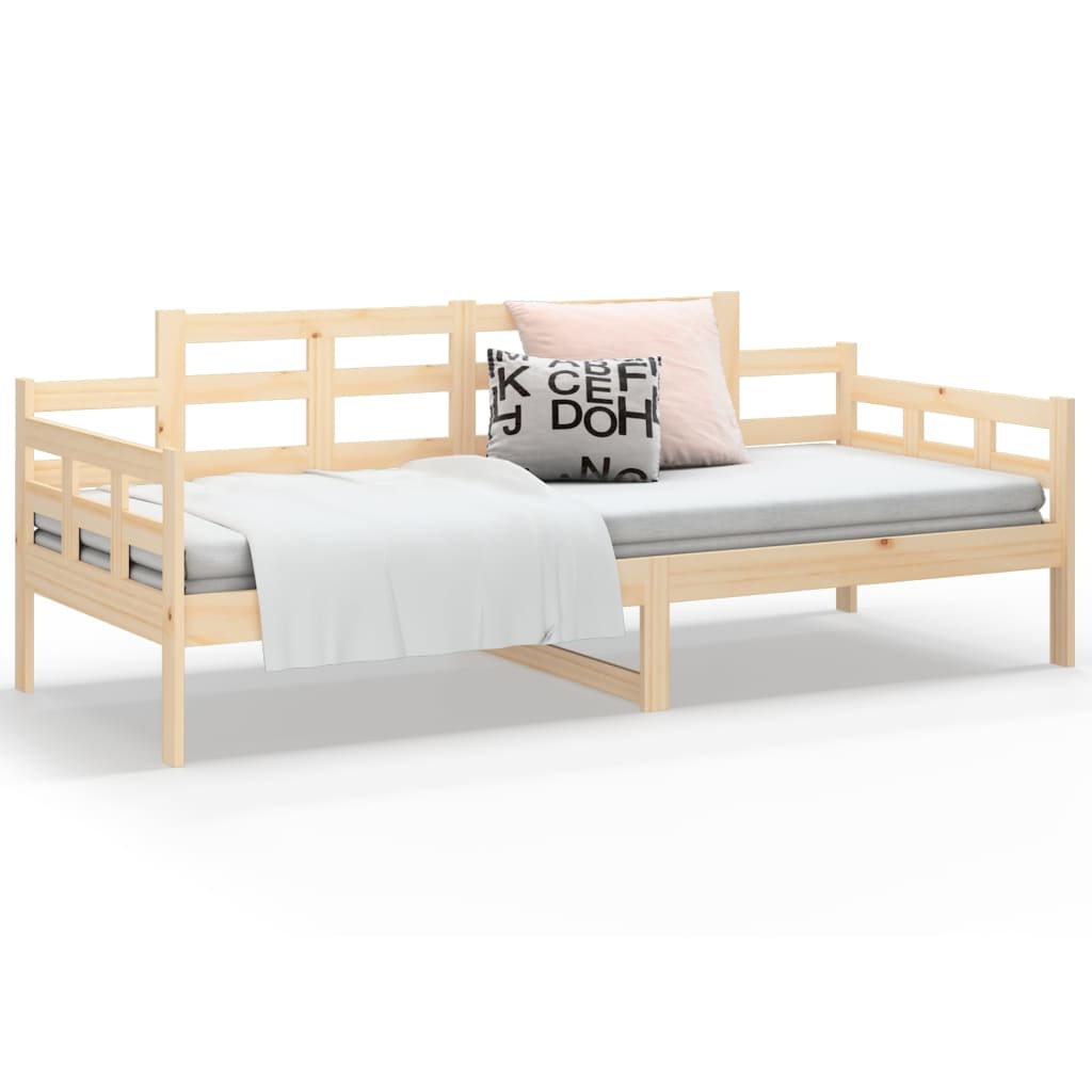 vidaXL Day Bed without Mattress Solid Wood Pine 80x200 cm