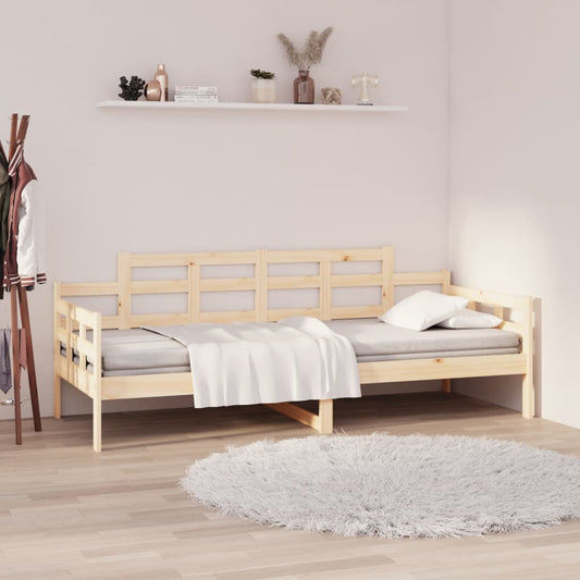 vidaXL Day Bed without Mattress Solid Wood Pine 80x200 cm