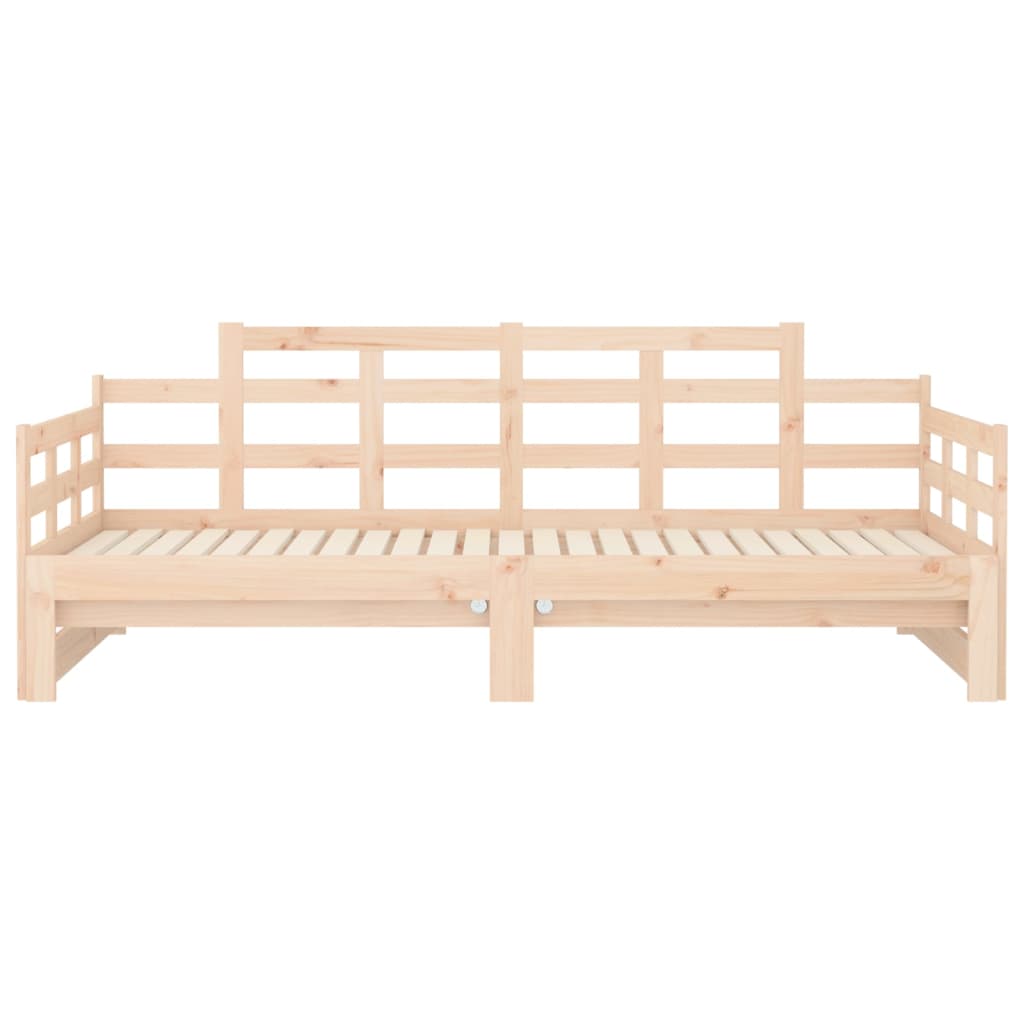 vidaXL Pull-out Day Bed without Mattress Solid Wood Pine 2x cm