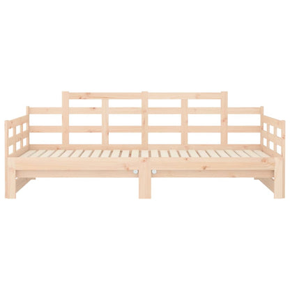 vidaXL Pull-out Day Bed without Mattress Solid Wood Pine 2x cm