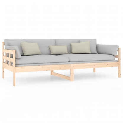 vidaXL Day Bed without Mattress Solid Wood Pine 90x200 cm
