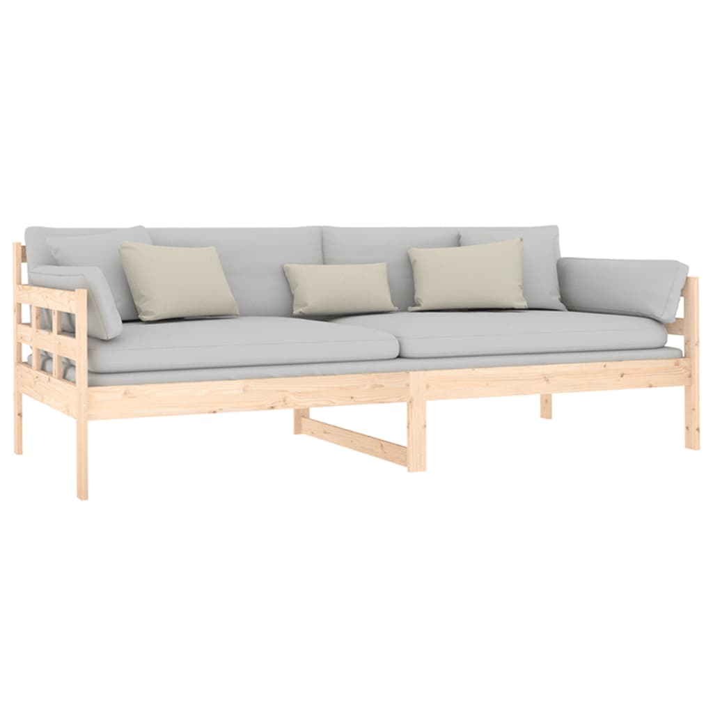 vidaXL Day Bed without Mattress Solid Wood Pine 90x200 cm