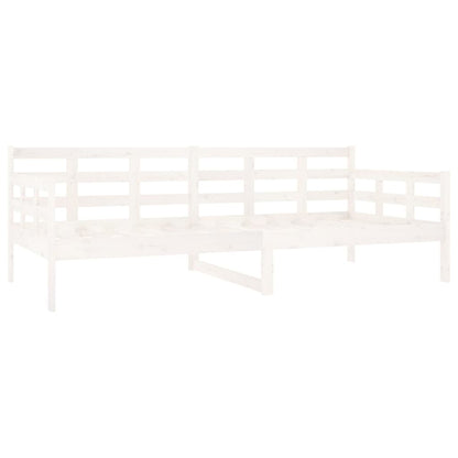 vidaXL Day Bed without Mattress White Solid Wood Pine 90x200 cm