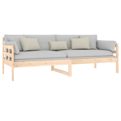 vidaXL Day Bed | Natural Pine | Solid pinewood | 80x200 cm