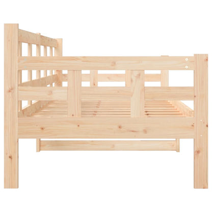 vidaXL Day Bed | Natural Pine | Solid pinewood | 80x200 cm