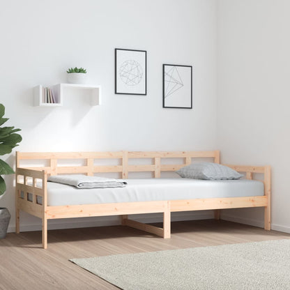 vidaXL Day Bed | Natural Pine | Solid pinewood | 80x200 cm