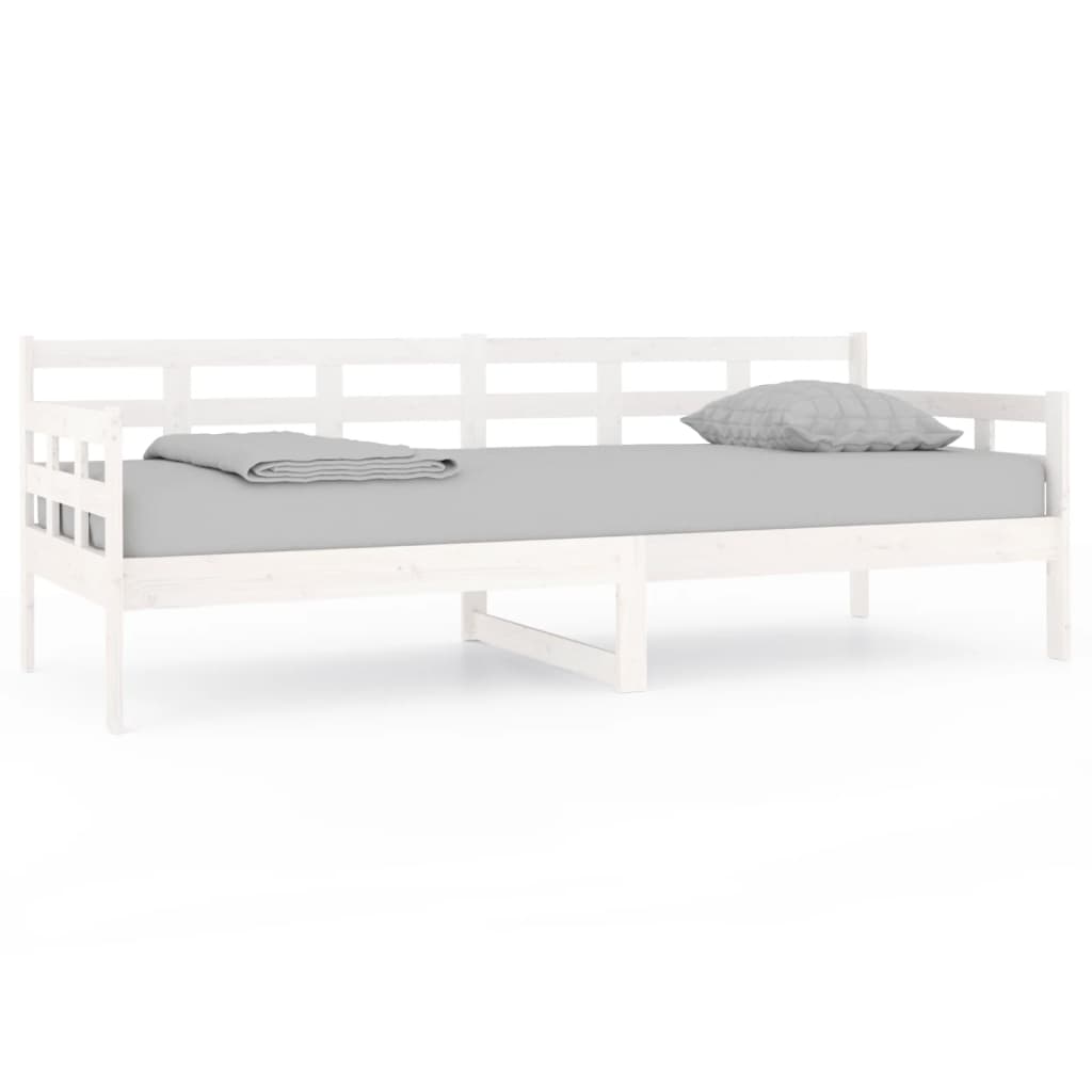 vidaXL Day Bed | White | Solid pine wood | 80x200 cm