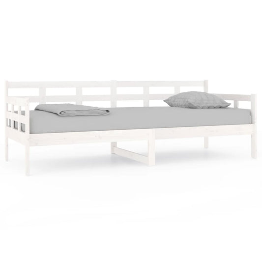 vidaXL Day Bed | White | Solid pine wood | 80x200 cm