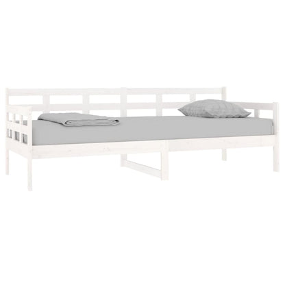 vidaXL Day Bed | White | Solid pine wood | 80x200 cm