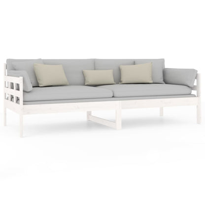 vidaXL Day Bed | White | Solid pine wood | 80x200 cm