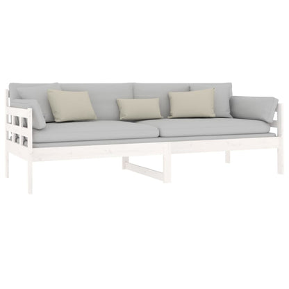 vidaXL Day Bed | White | Solid pine wood | 80x200 cm