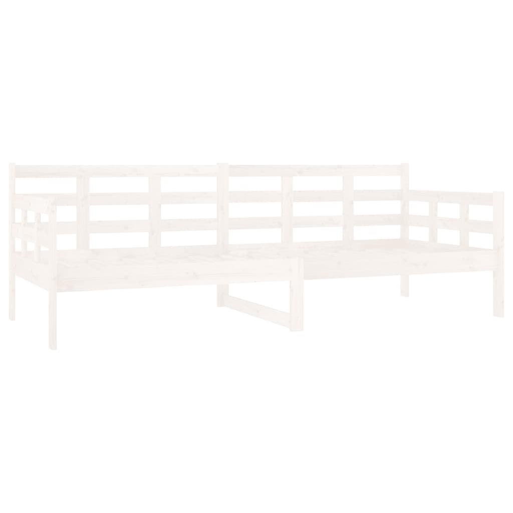 vidaXL Day Bed | White | Solid pine wood | 80x200 cm