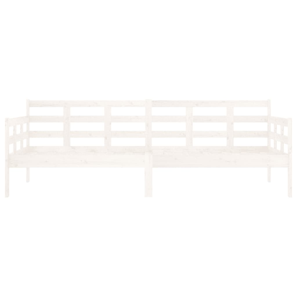 vidaXL Day Bed | White | Solid pine wood | 80x200 cm