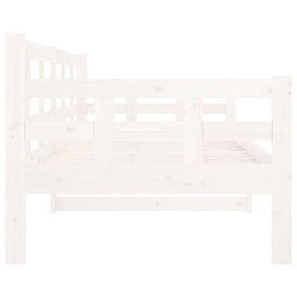 vidaXL Day Bed | White | Solid pine wood | 80x200 cm