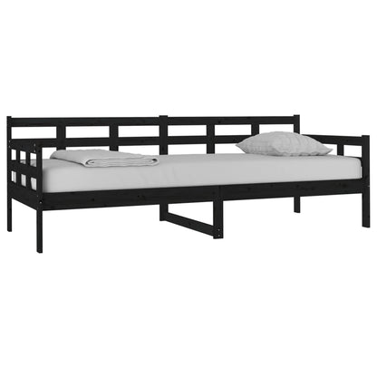 vidaXL Day Bed | Black | Solid pine wood | Single