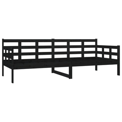 vidaXL Day Bed | Black | Solid pine wood | Single