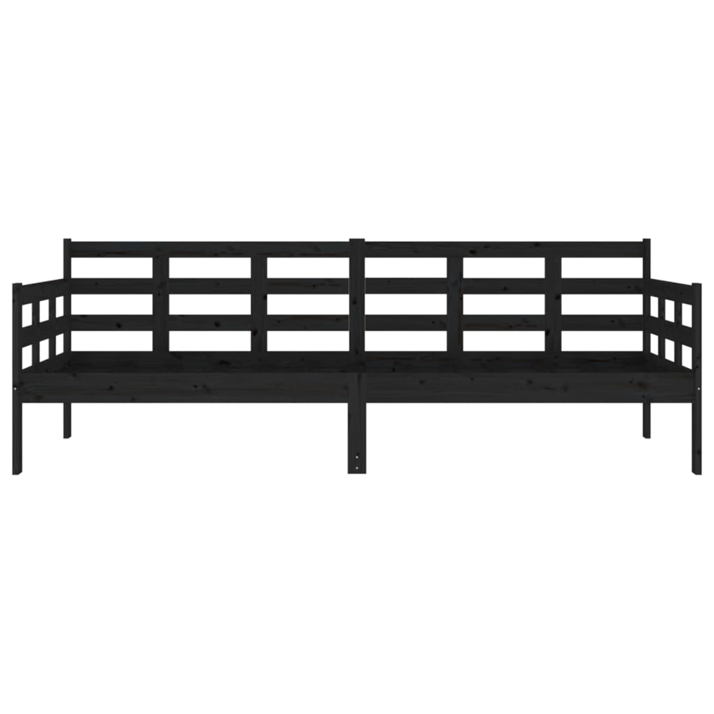 vidaXL Day Bed | Black | Solid pine wood | Single