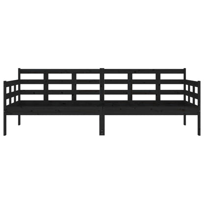 vidaXL Day Bed | Black | Solid pine wood | Single
