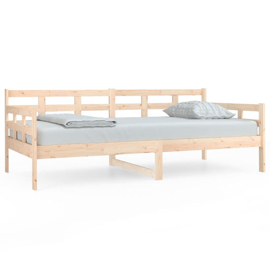 vidaXL Day Bed | Natural Pine | Solid Pine Wood | Single size