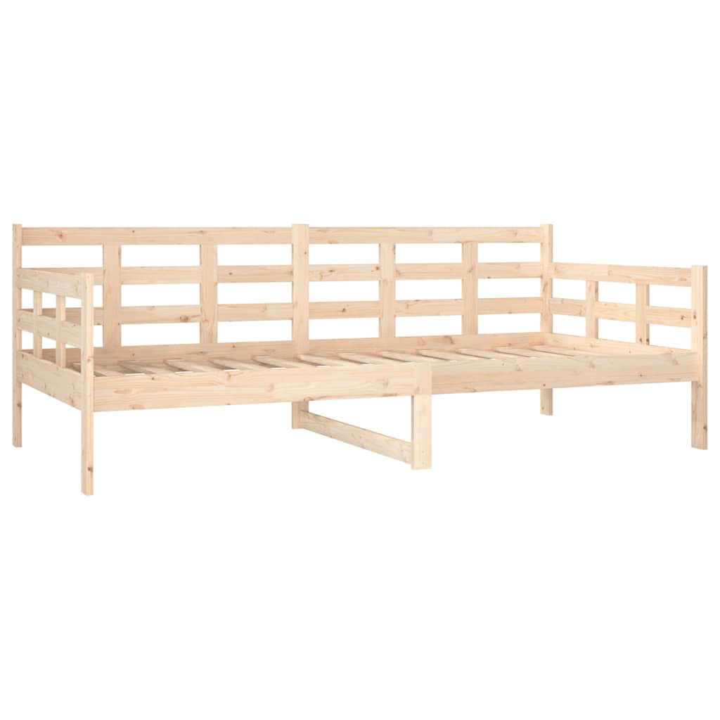 vidaXL Day Bed | Natural Pine | Solid Pine Wood | Single size