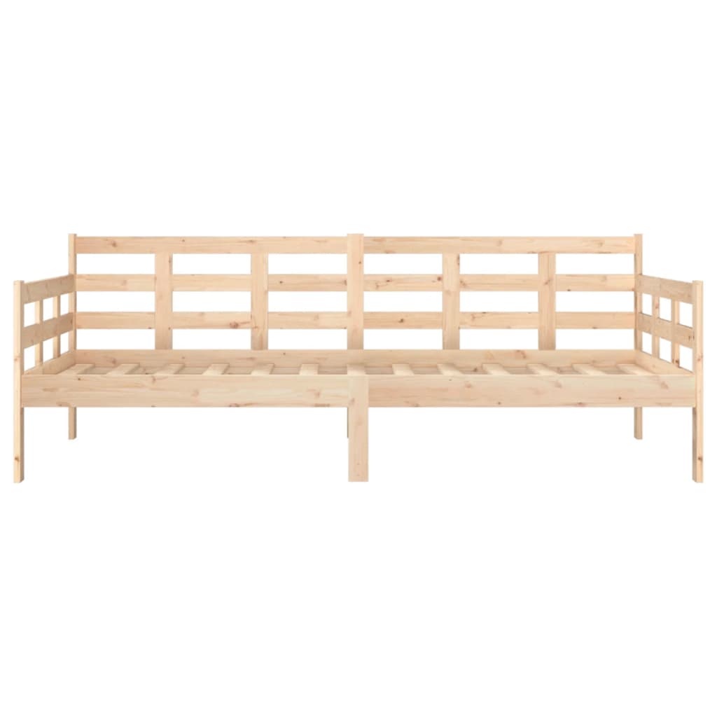 vidaXL Day Bed | Natural Pine | Solid Pine Wood | Single size