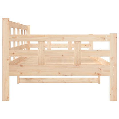 vidaXL Day Bed | Natural Pine | Solid Pine Wood | Single size