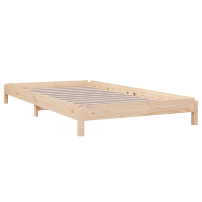 vidaXL Stack Bed without Mattress 100x200 cm Solid Wood Pine