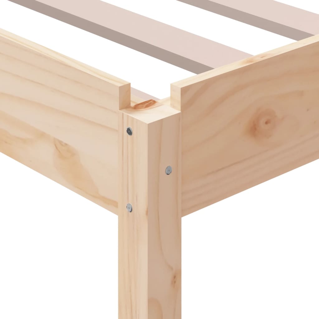 vidaXL Stack Bed without Mattress 100x200 cm Solid Wood Pine