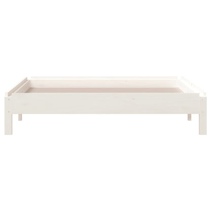 vidaXL Stack Bed without Mattress White 100x200 cm Solid Wood Pine