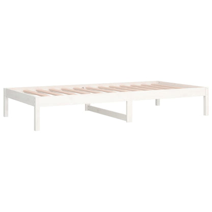 vidaXL Day Bed | White | Solid pine wood | Small