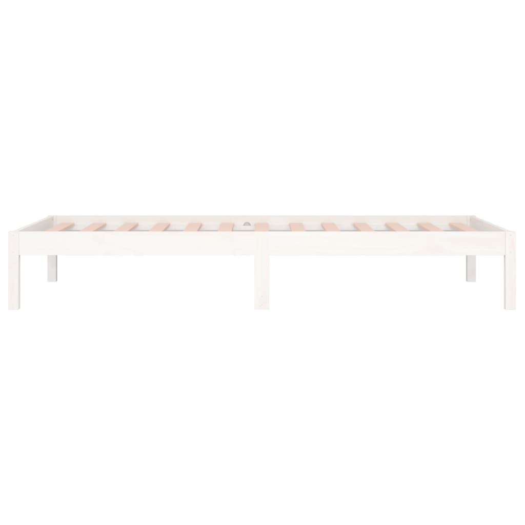 vidaXL Day Bed | White | Solid pine wood | Small